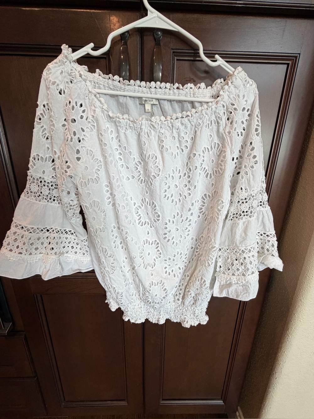 Tyler Boe white blouse size S